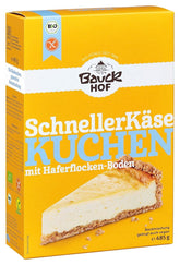 Mezcla para pastel de queso sin gluten BIO 485 g (295 g + 190 g) - BAUCK HOF